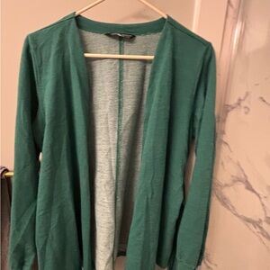 The North Face Women's Green Open Front Cadigan size Large